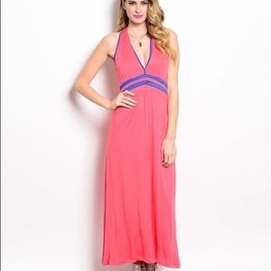 Coral Maxi Dress